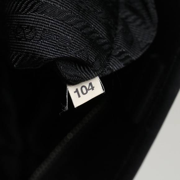 PRADA Tote Bag Leather Nylon Black Auth 48131 - Picture 12 of 16